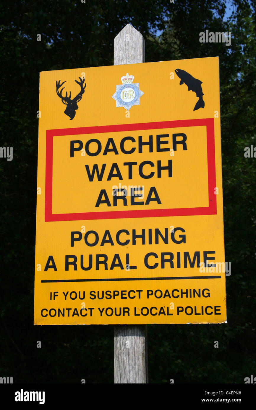 Poaching sign hires stock photography and images Alamy
