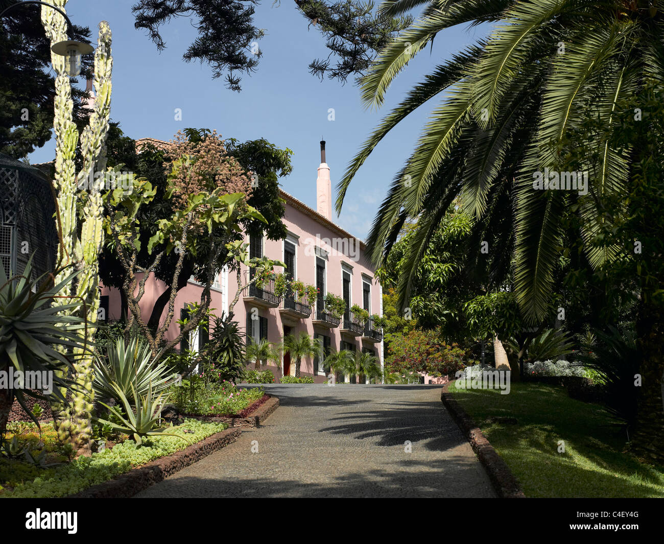 Governors residence and gardens Funchal Madeira Portugal EU Europe Stock Photo