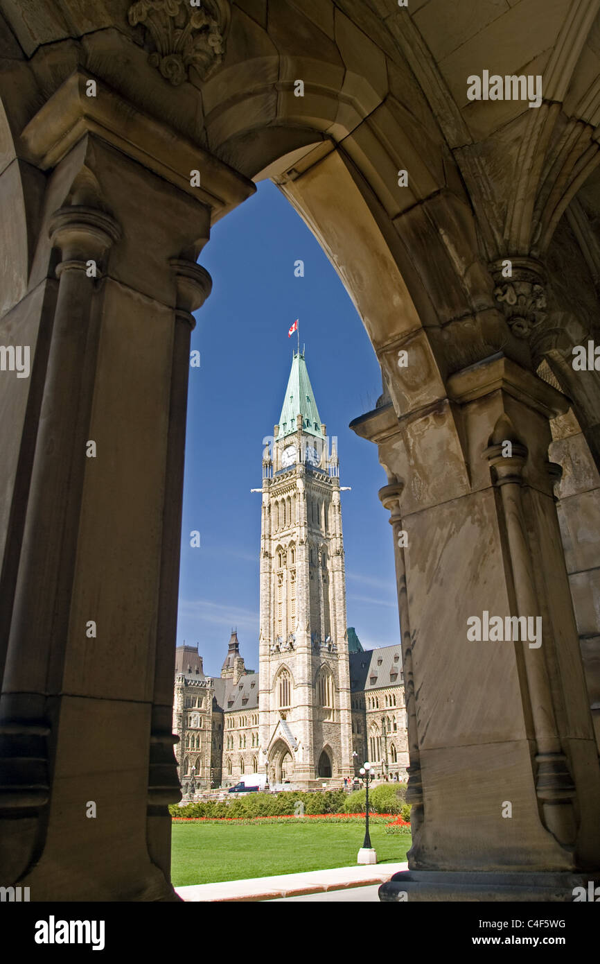 The Canadian House of Parliament in Ottawa Ontario Canada. Stock Photo