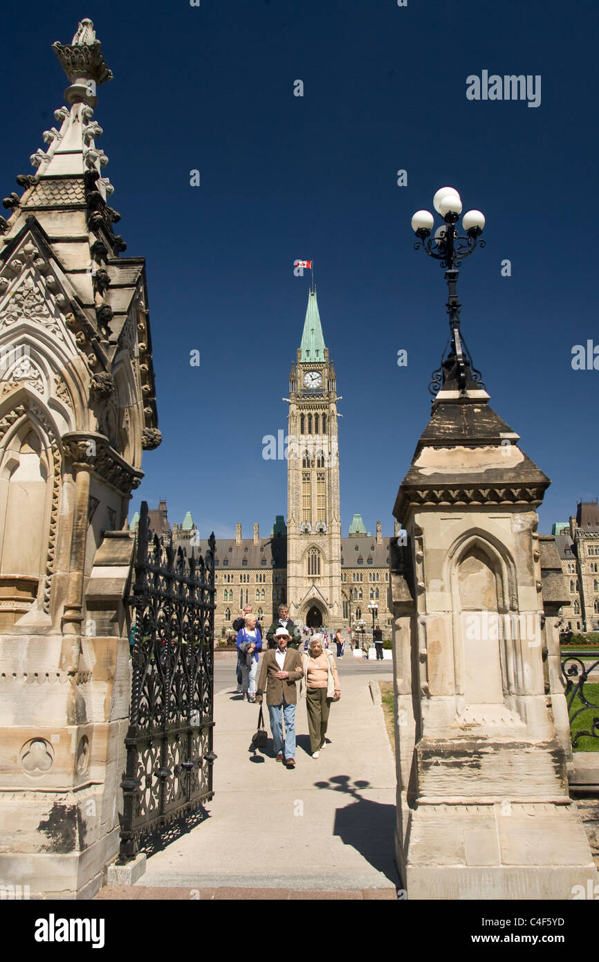 The Canadian House of Parliament in Ottawa Ontario Canada. Stock Photo
