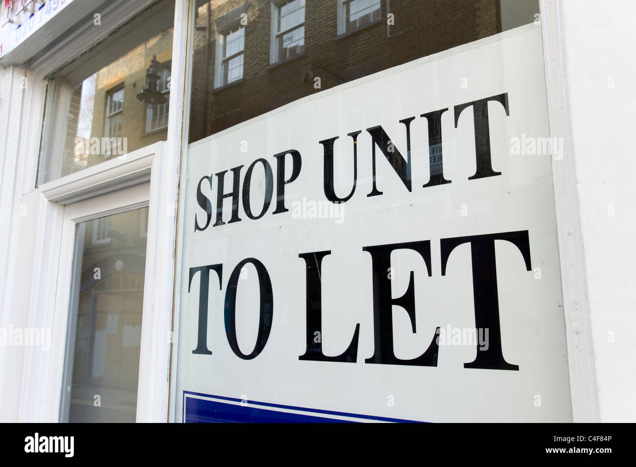 Shop unit to let, London, UK Stock Photo