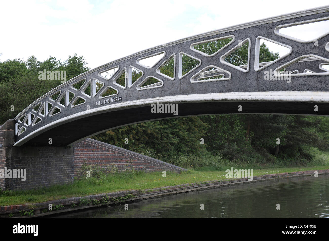 Canal bridge at Toll End Works Netherton West Midlands England Uk Stock Photo