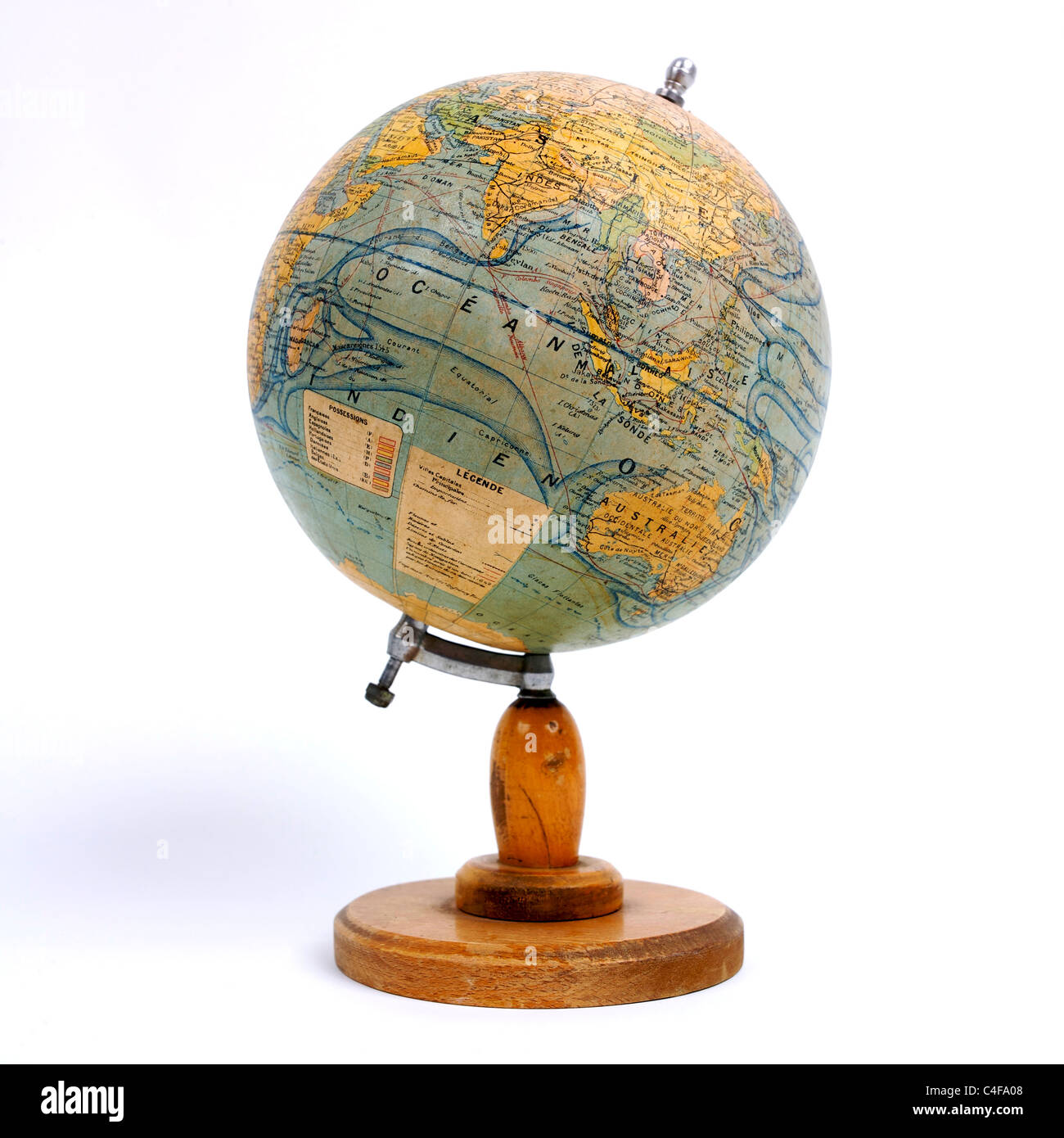 An old fashioned globe. Stock Photo