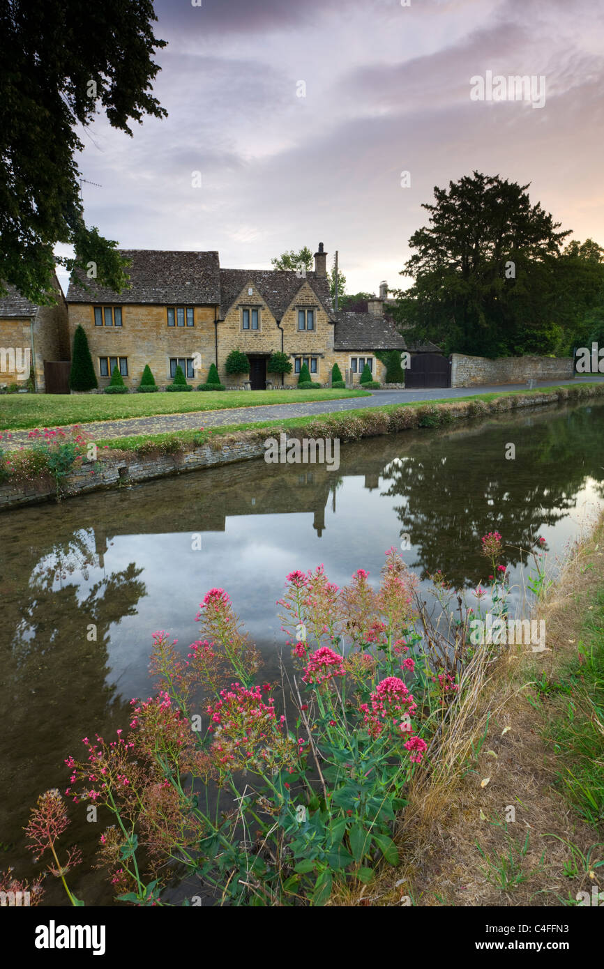 Cottages near the River Eye in the picturesque Cotswolds village of