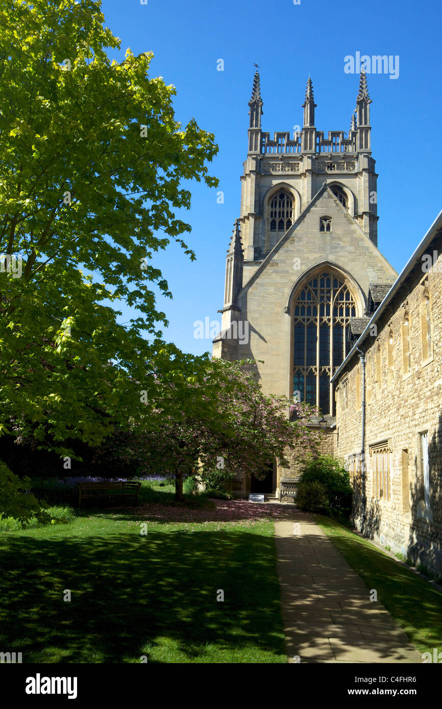Merton College Chapel, Oxford University, Oxford, Oxfordshire, England, UK, United Kingdom, GB, Great Britain, British Isles, Stock Photo