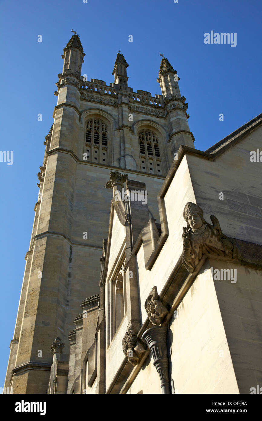 Great Tower of Magdalen College, Oxford University, Oxford, Oxfordshire, England, UK, United Kingdom, GB, Great Britain, Stock Photo