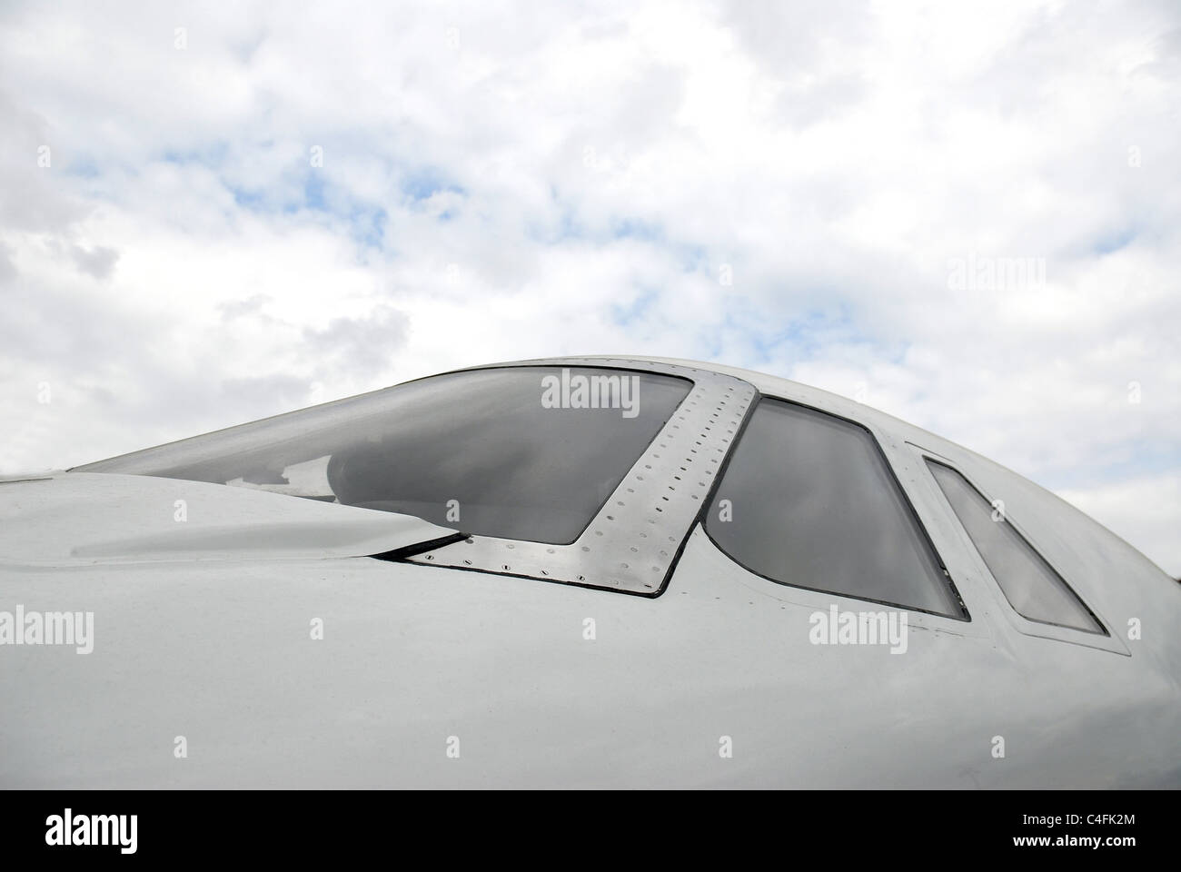 Airplane window Stock Photo