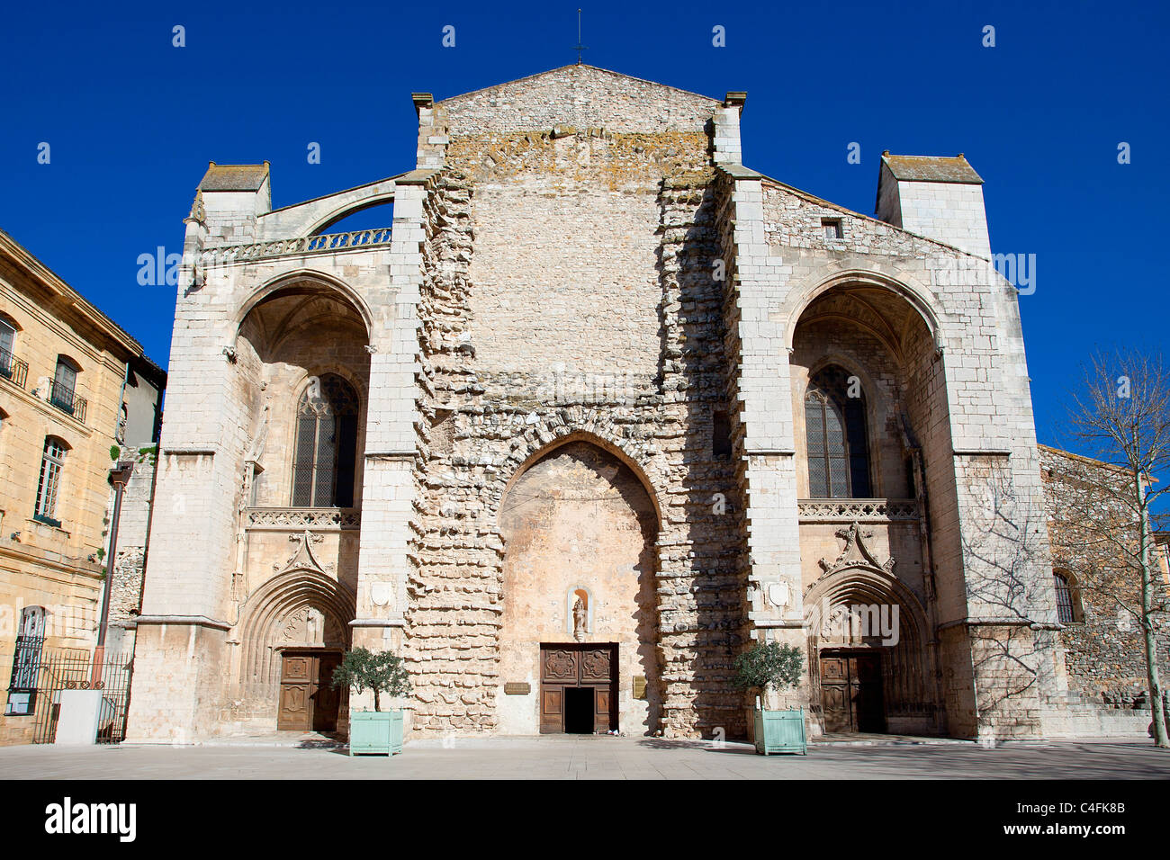 France, Var (83), Saint Maximin la Sainte Baume, Sainte Marie Madeleine basilica Stock Photo