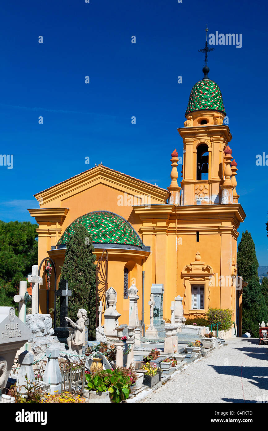 Europe, France, Alpes-Martimes (06), Nice, Old Town, the church of the cemetery Stock Photo