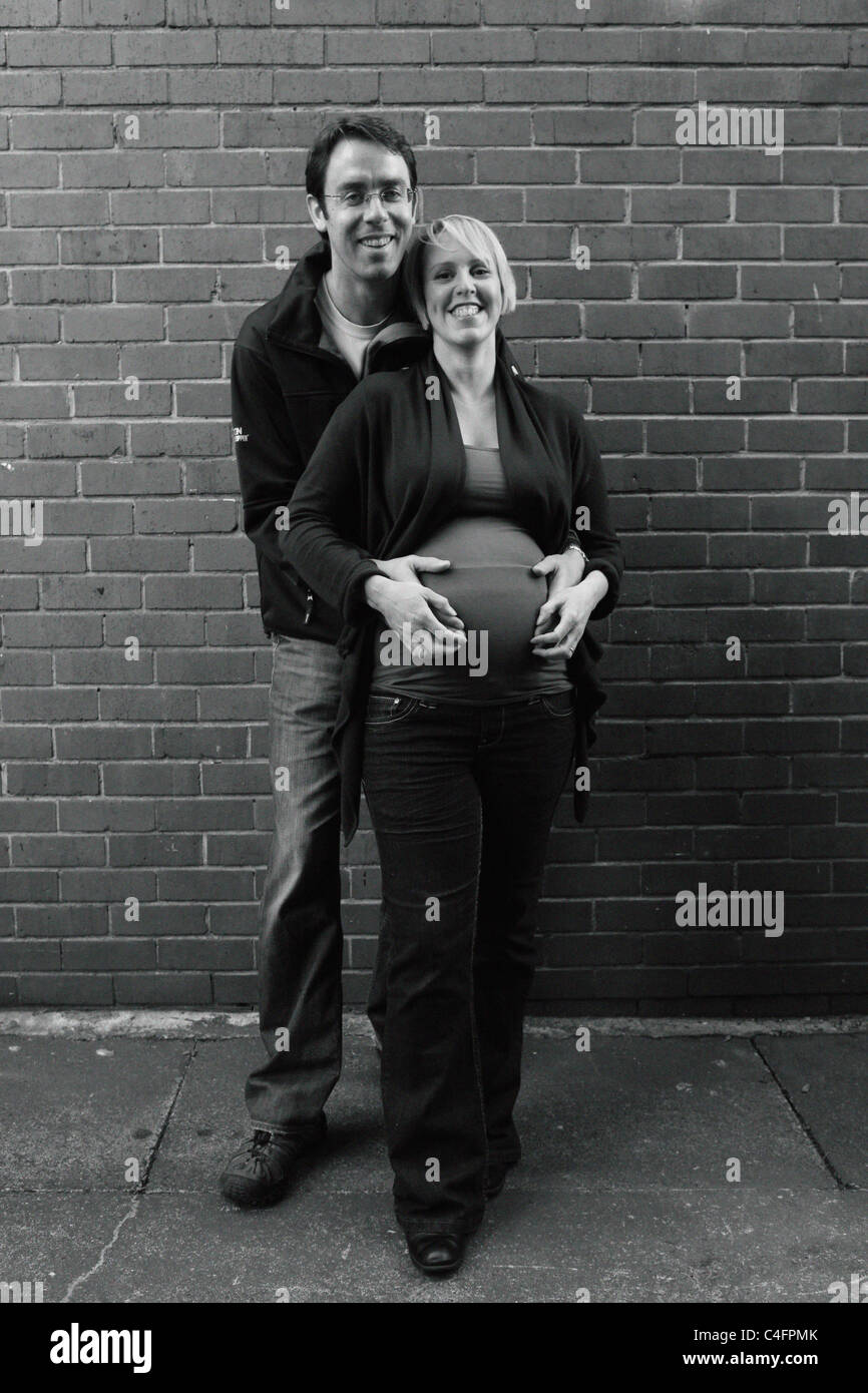 White woman pregnant black man hi-res stock photography and images - Alamy