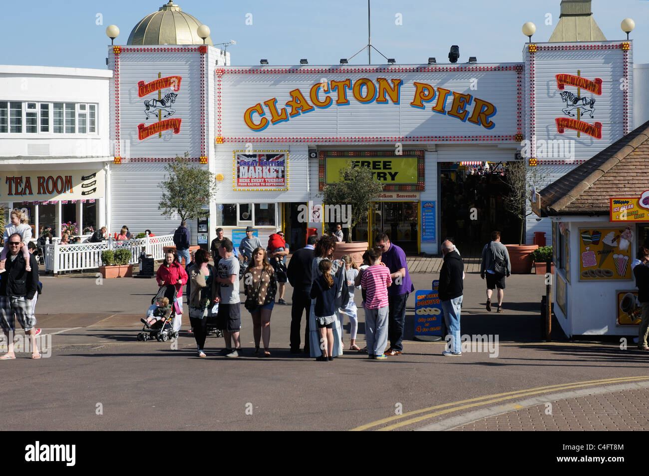 Clacton pier at ClactononSea in Essex Stock Photo Alamy