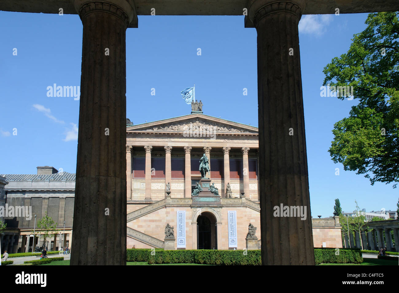 The National Gallery of Berlin Stock Photo