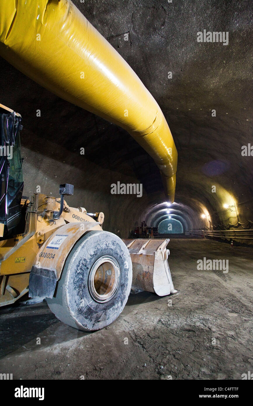April 2011 - Construction of Rio de Janeiro line 4 subway, as part of the city preparation for the 2016 Olympic Games, Brazil. Stock Photo