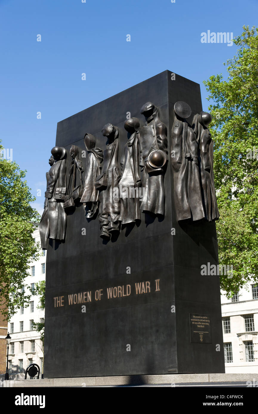 The National Monument to the Women of World War II on Whitehall, London ...