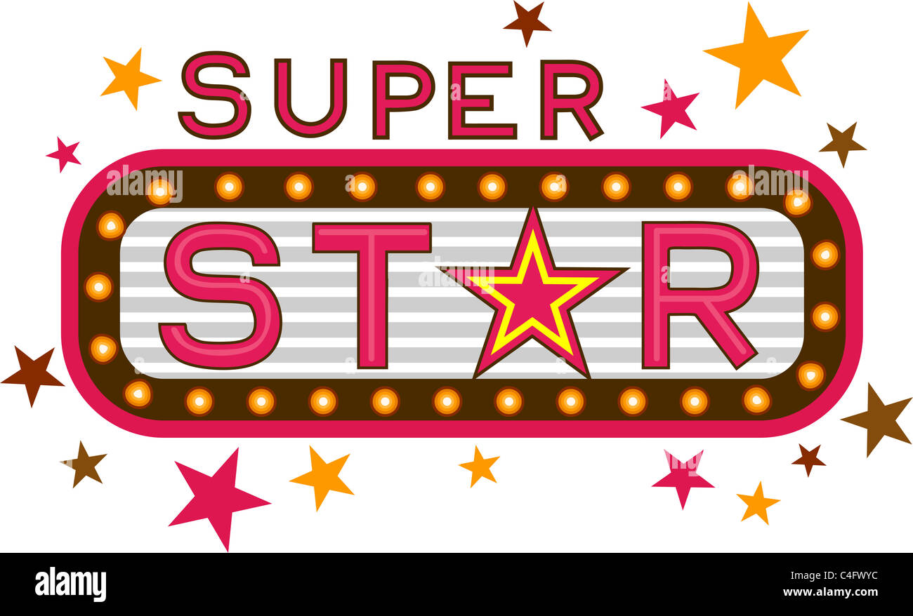 Super Star Vector Typography For Print Design Stock Illustration - Download  Image Now - Fame, Logo, Star Shape - iStock