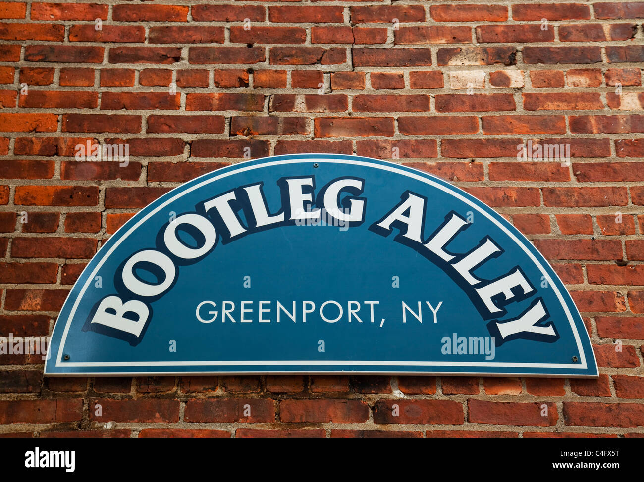 Bootleg Alley sign Stock Photo