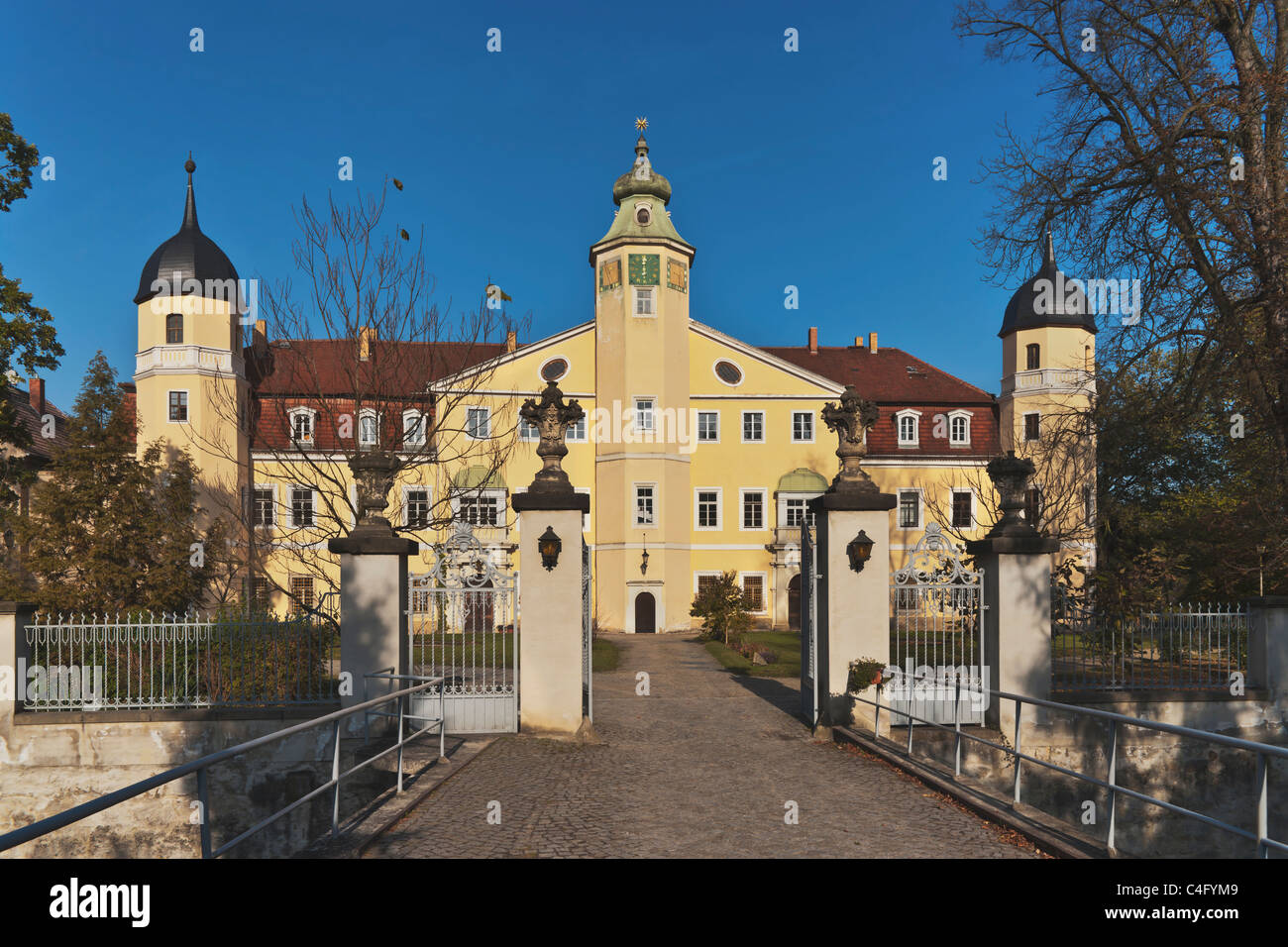 Schloss Hermsdorf bei Dresden Hermsdorf Castle near Dresden Stock