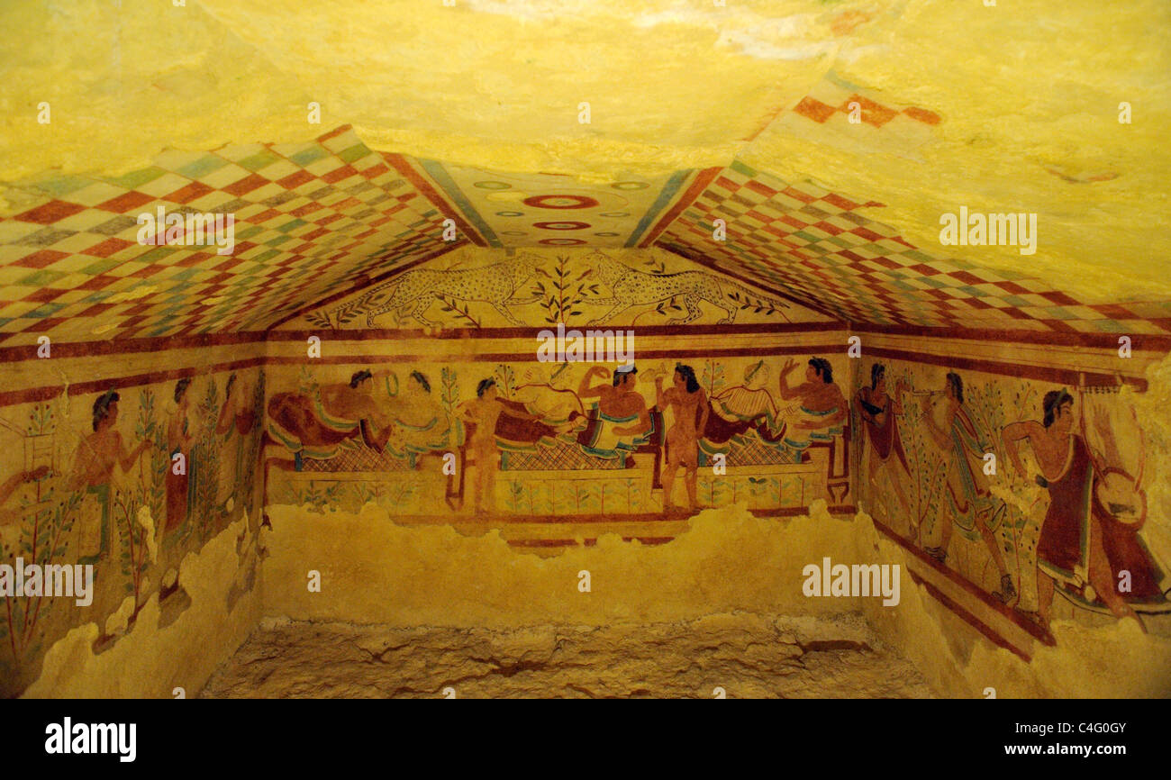 Tarquinia lazio italy etruscan tomb hires stock photography and images