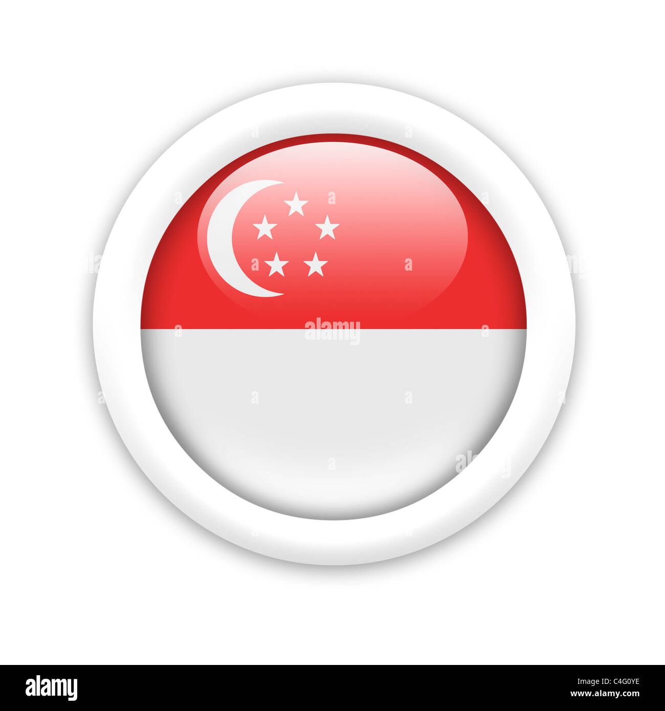 Flag of Singapore Stock Photo Alamy