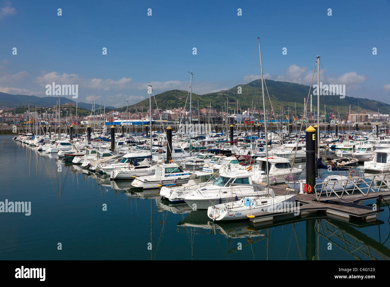 Port of Algorta, Getxo, Bizkaia, Spain Stock Photo