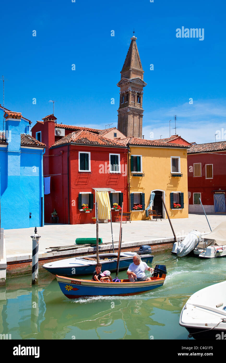 Venice, Burano Island Stock Photo