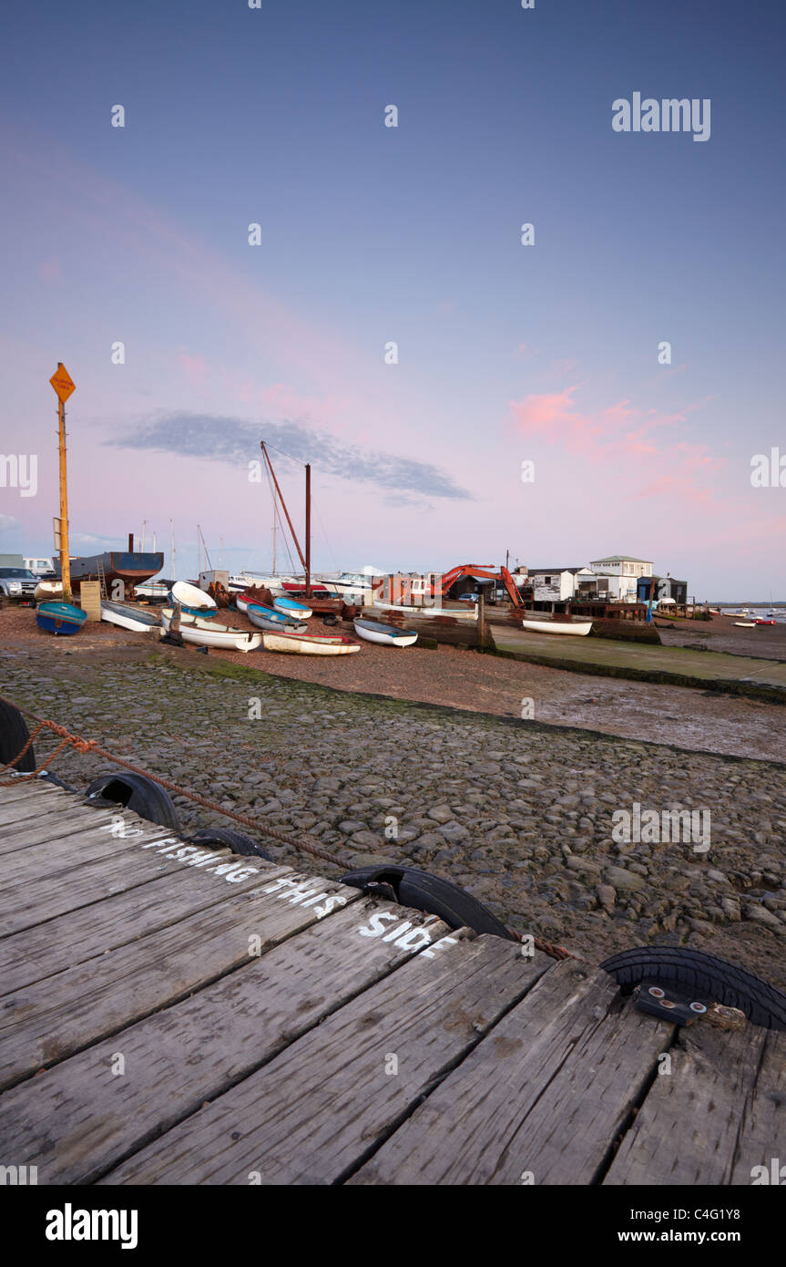 Felixstowe Ferry in Suffolk on an august morning Stock Photo Alamy