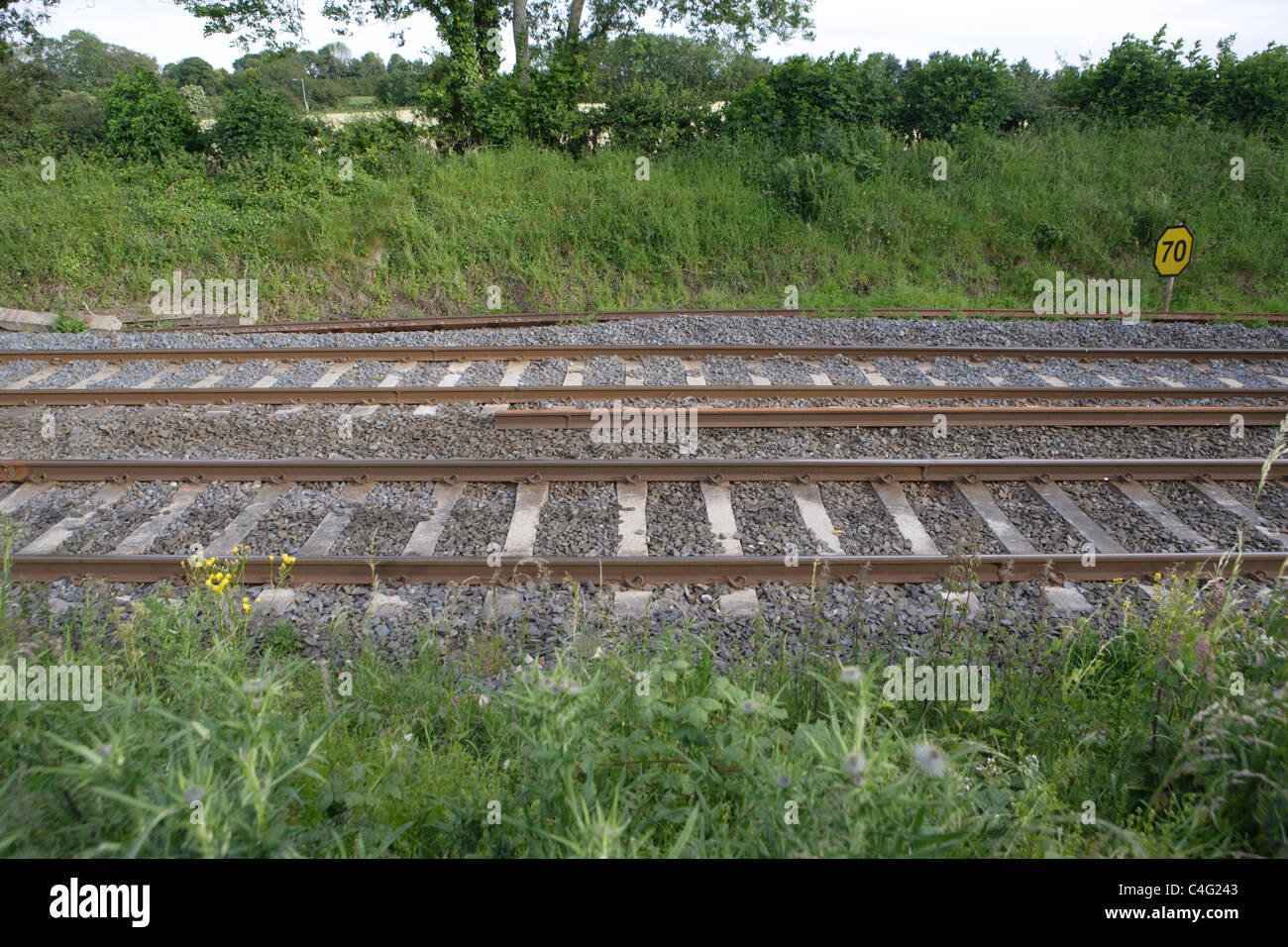 NI Railways, also known as Northern Ireland Railways (NIR) and for a brief period Ulster Transport Railways (UTR), is the railwa Stock Photo