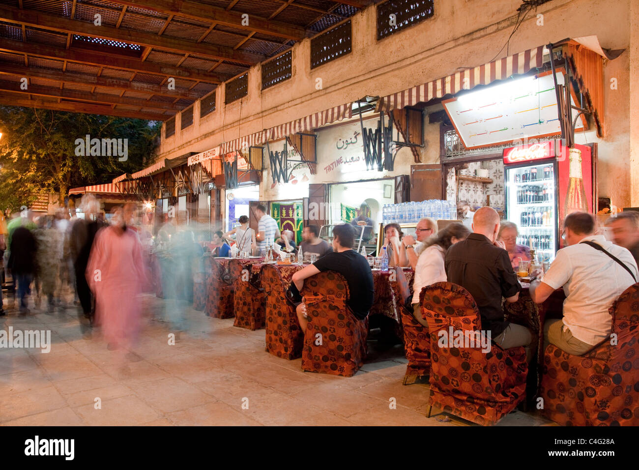 Restaurant in the Medina, Fez, Morocco Stock Photo Alamy