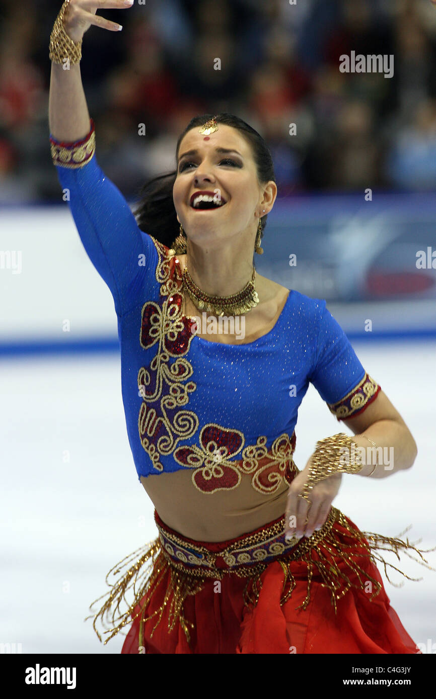 Mylene Girad competes at the 2010 BMO Skate Canada National Championships in London, Ontario, Canada. Stock Photo