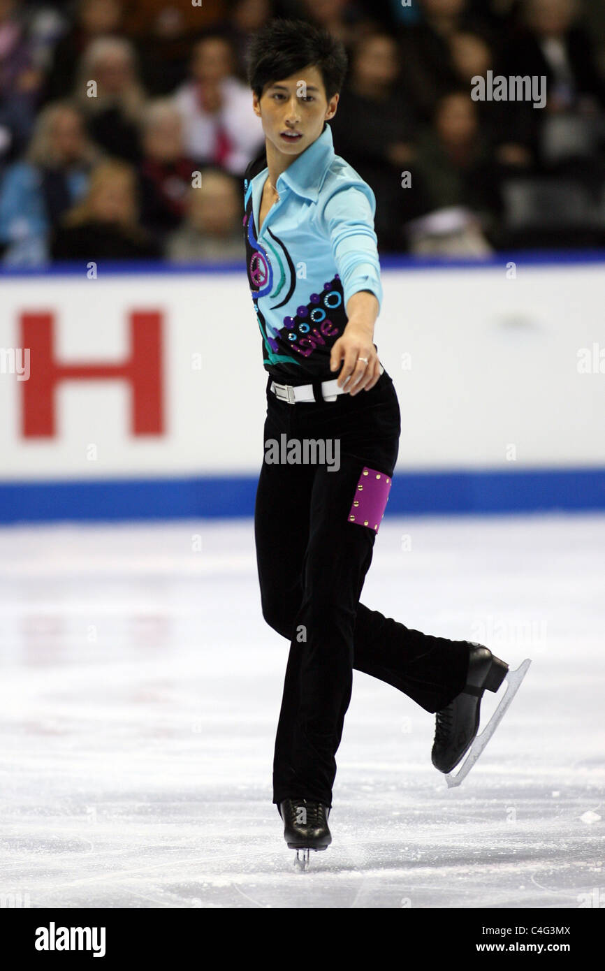 Jeremy Ten competes at the 2010 BMO Skate Canada National Championships in London, Ontario, Canada.  Stock Photo