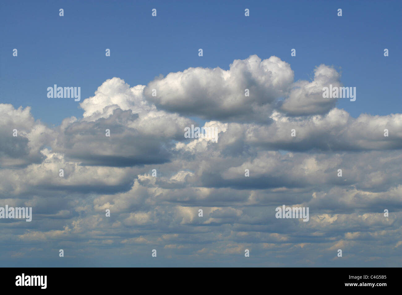 Cumulus Clouds in a Blue Sky Stock Photo - Alamy