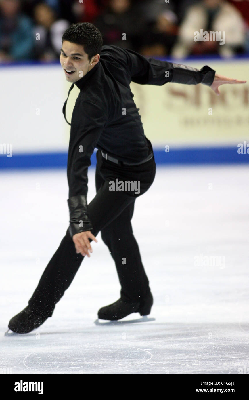 Ian Martinez competes at the 2010 BMO Skate Canada National Championships in London, Ontario, Canada.  Stock Photo