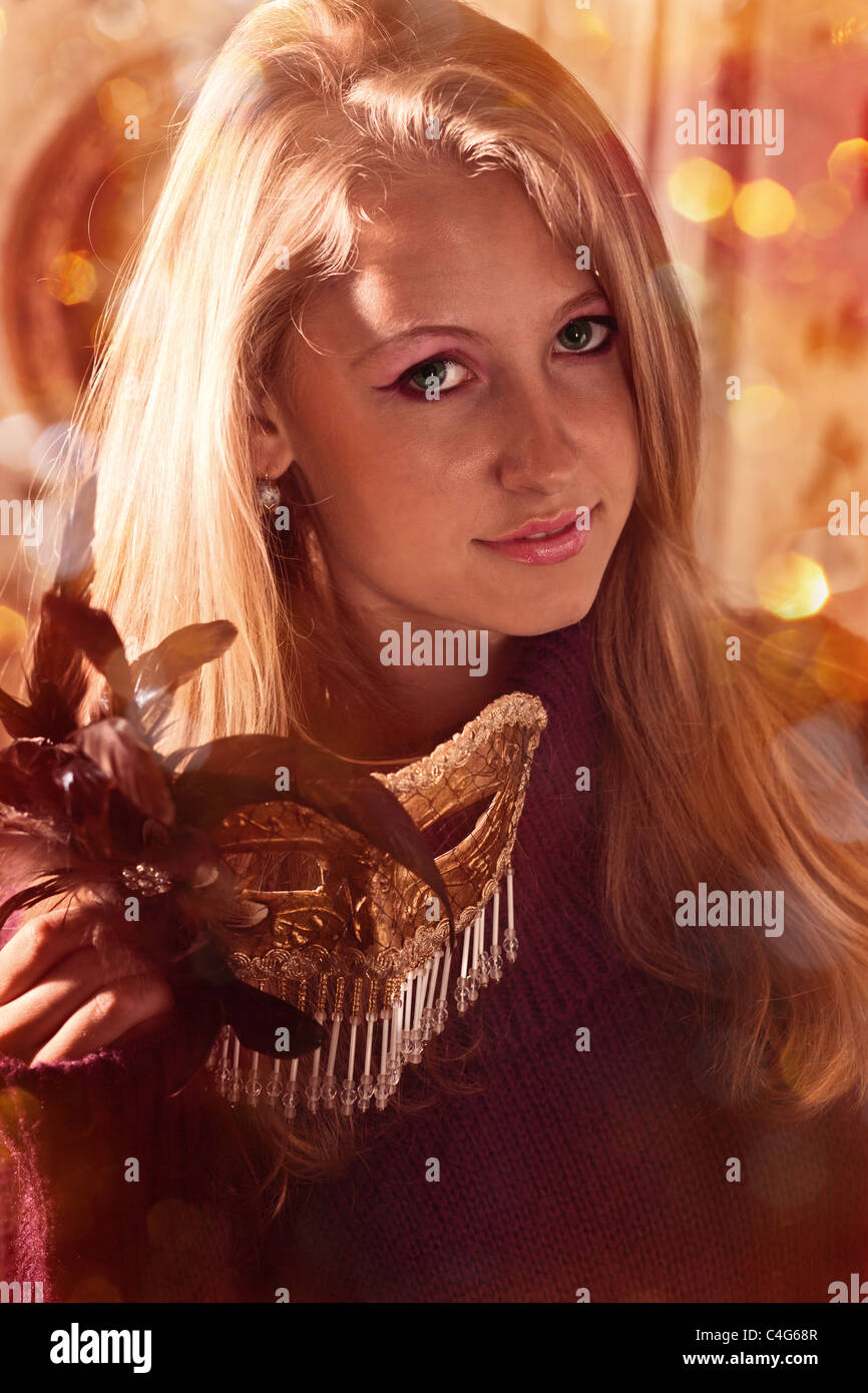 Woman with mask hires stock photography and images Alamy