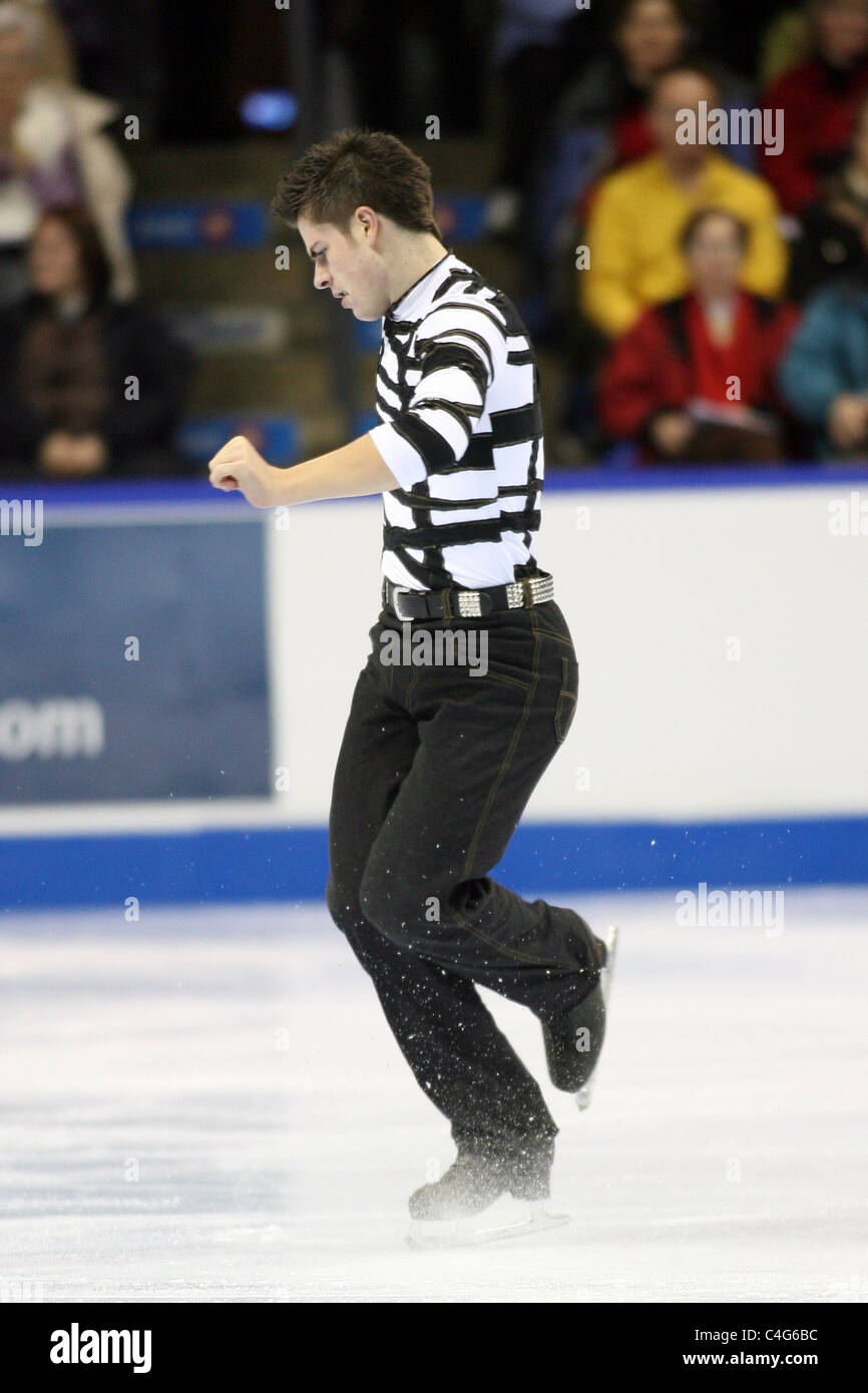 Sebastien Wolfe competes at the 2010 BMO Canadian Figure Skating