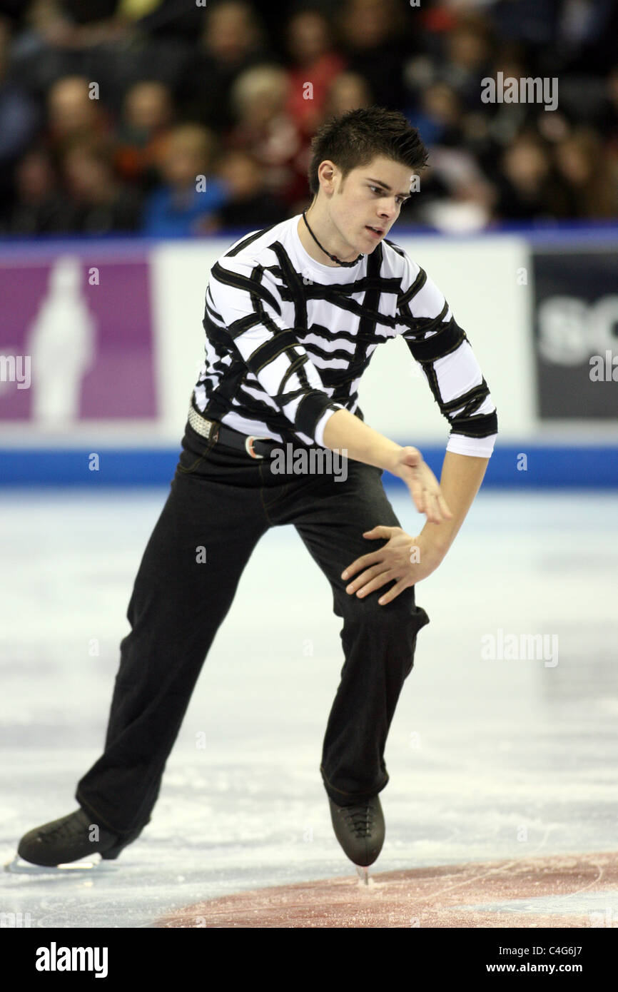 Sebastien Wolfe competes at the 2010 BMO Canadian Figure Skating