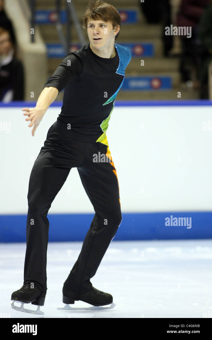Evan Gammon competes at the 2010 BMO Canadian Figure Skating