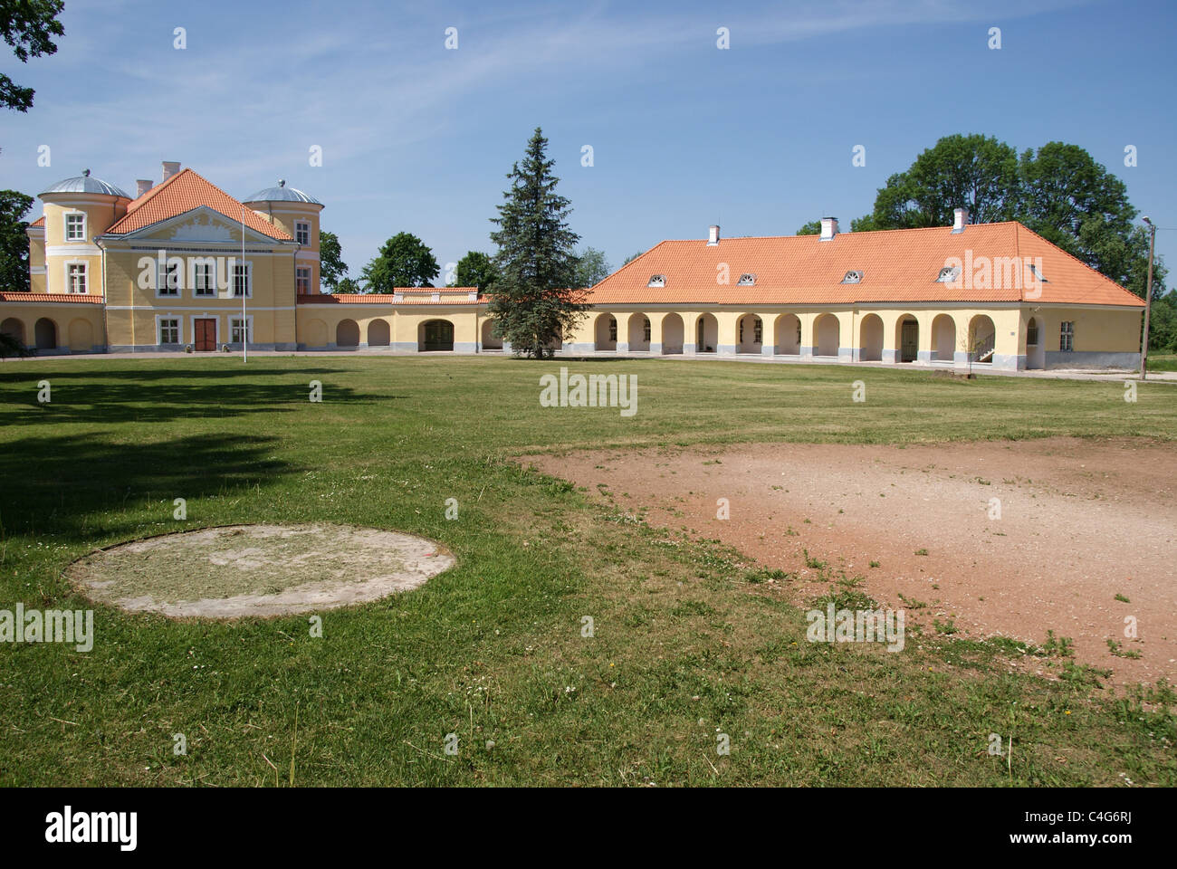 Manor of great Russian seafarer Krusenstern. Estonia Kiltsi. Stock Photo
