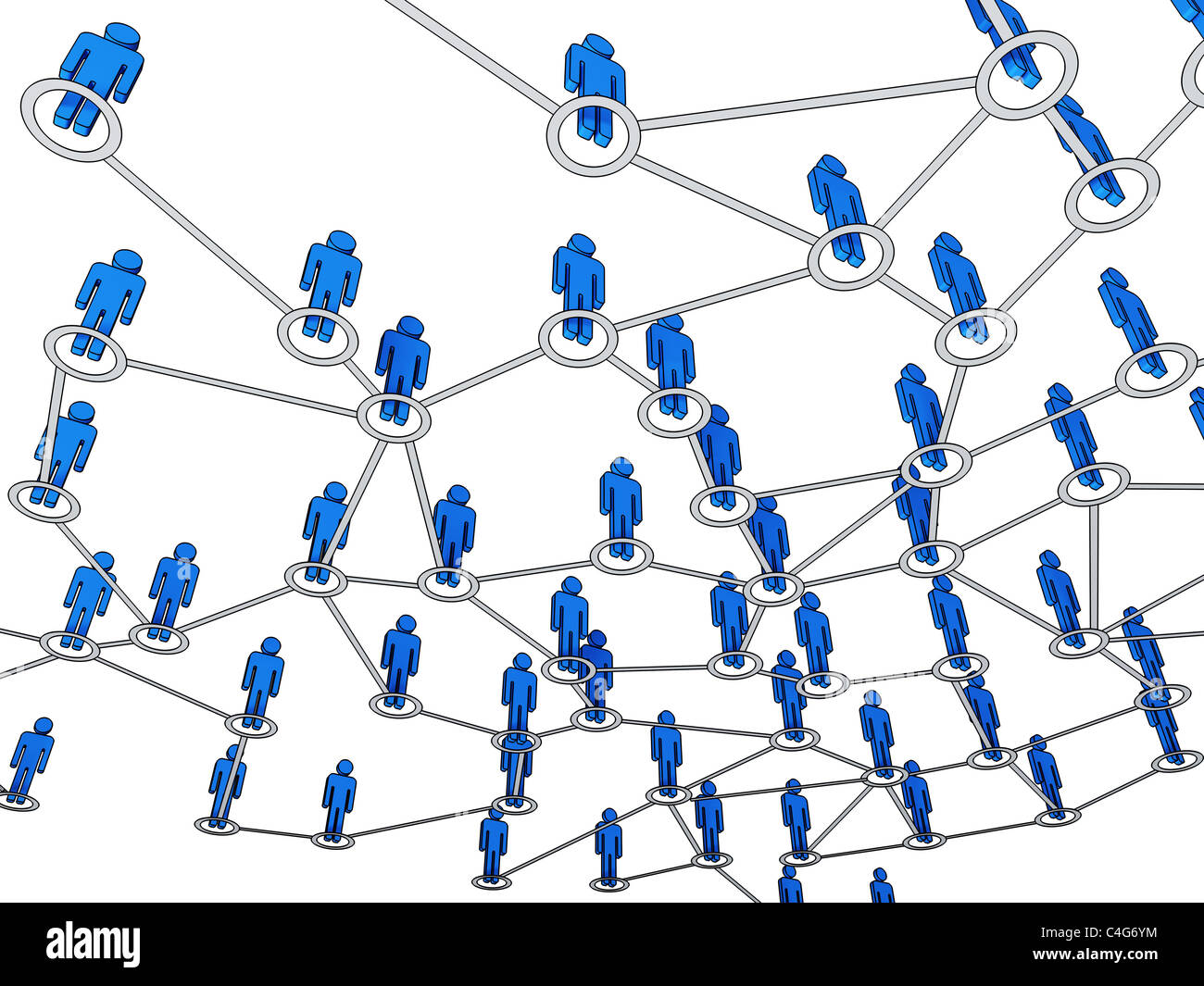 3d image of virtual people web connection background Stock Photo - Alamy