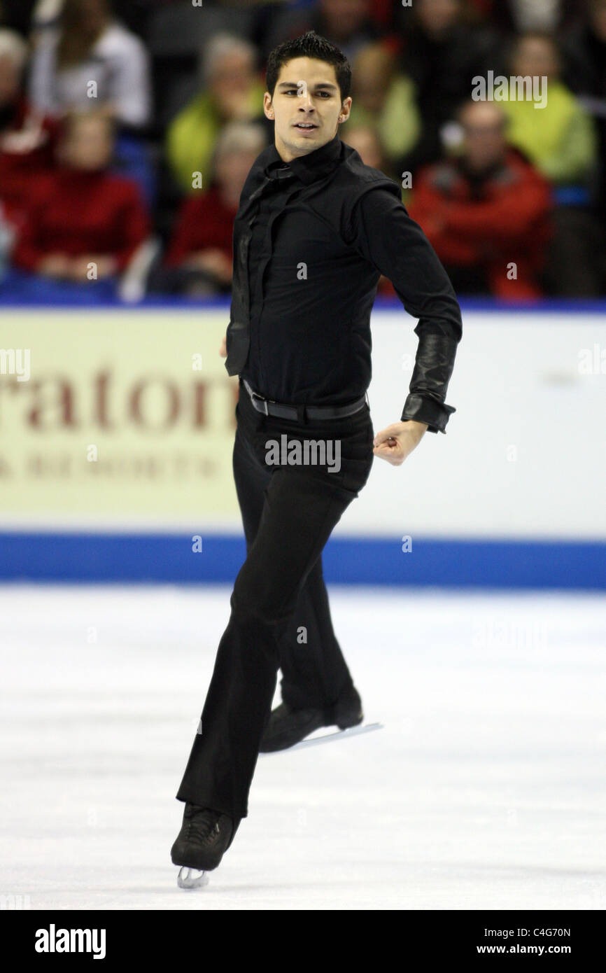 Ian Martinez competes at the 2010 BMO Skate Canada National Championships in London, Ontario, Canada.  Stock Photo