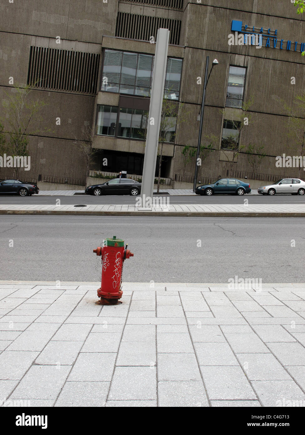 Fire hydrant and street Montreal Quebec Canada Stock Photo Alamy