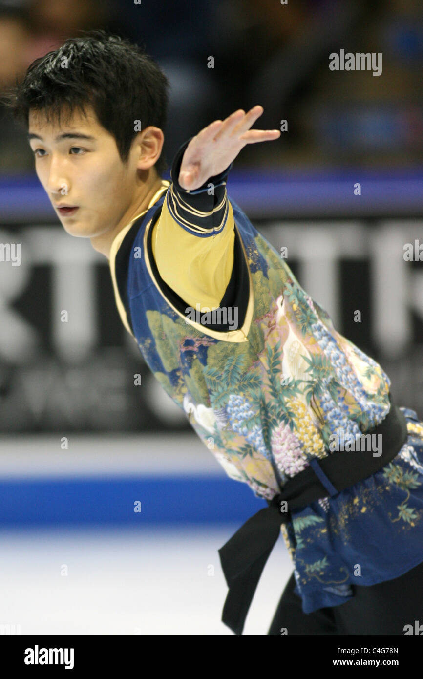 Ronald Lam competes at the 2010 BMO Skate Canada National Championships in London, Ontario, Canada.  Stock Photo