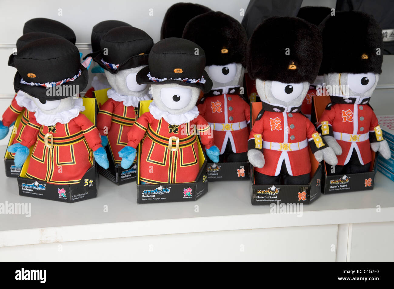 Souvenir Beefeaters for the London 2012 Olympic games Stock Photo