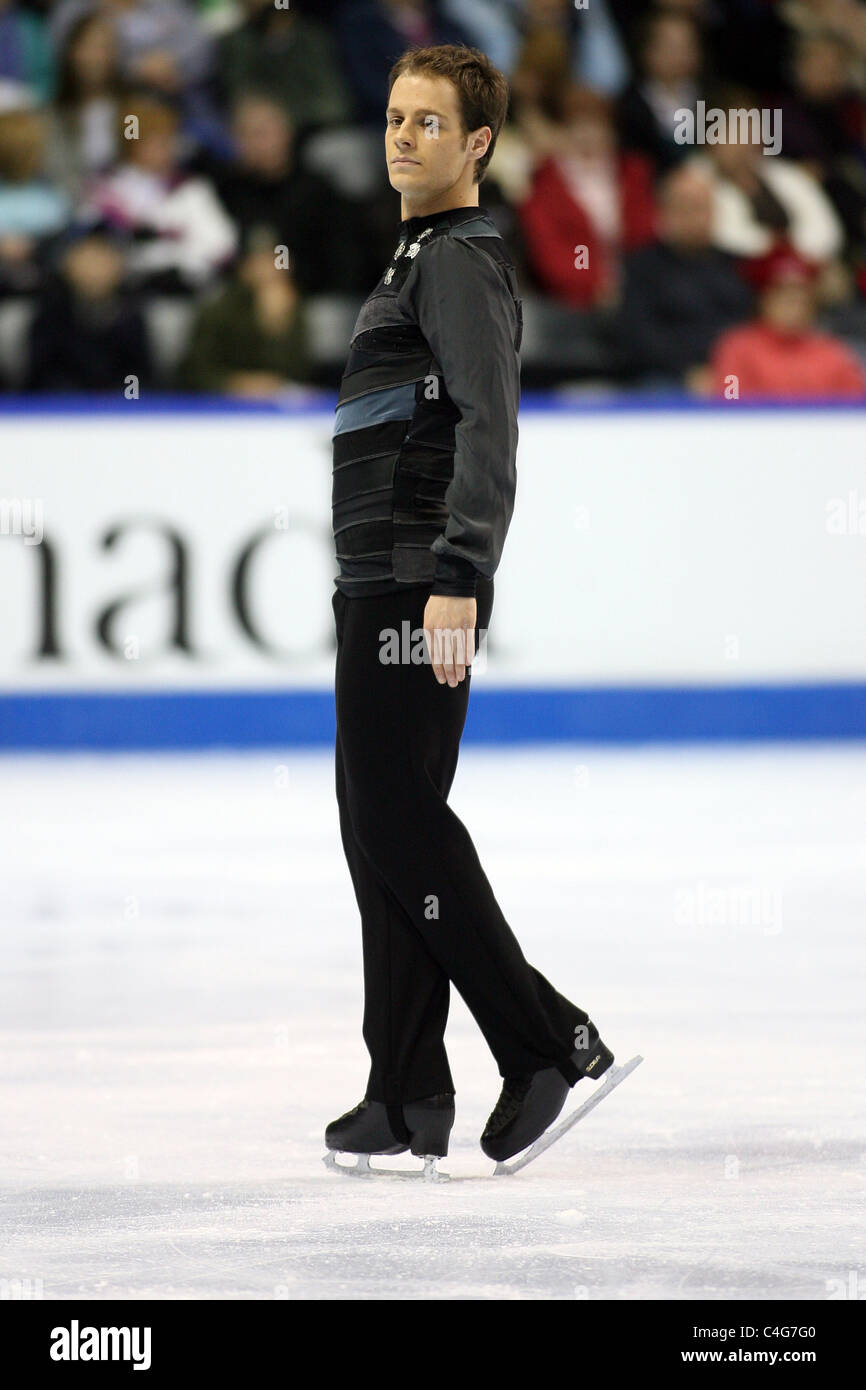 Andre Craig competes at the 2010 BMO Canadian Figure Skating Championships in London, Ontario, Canada.  Stock Photo