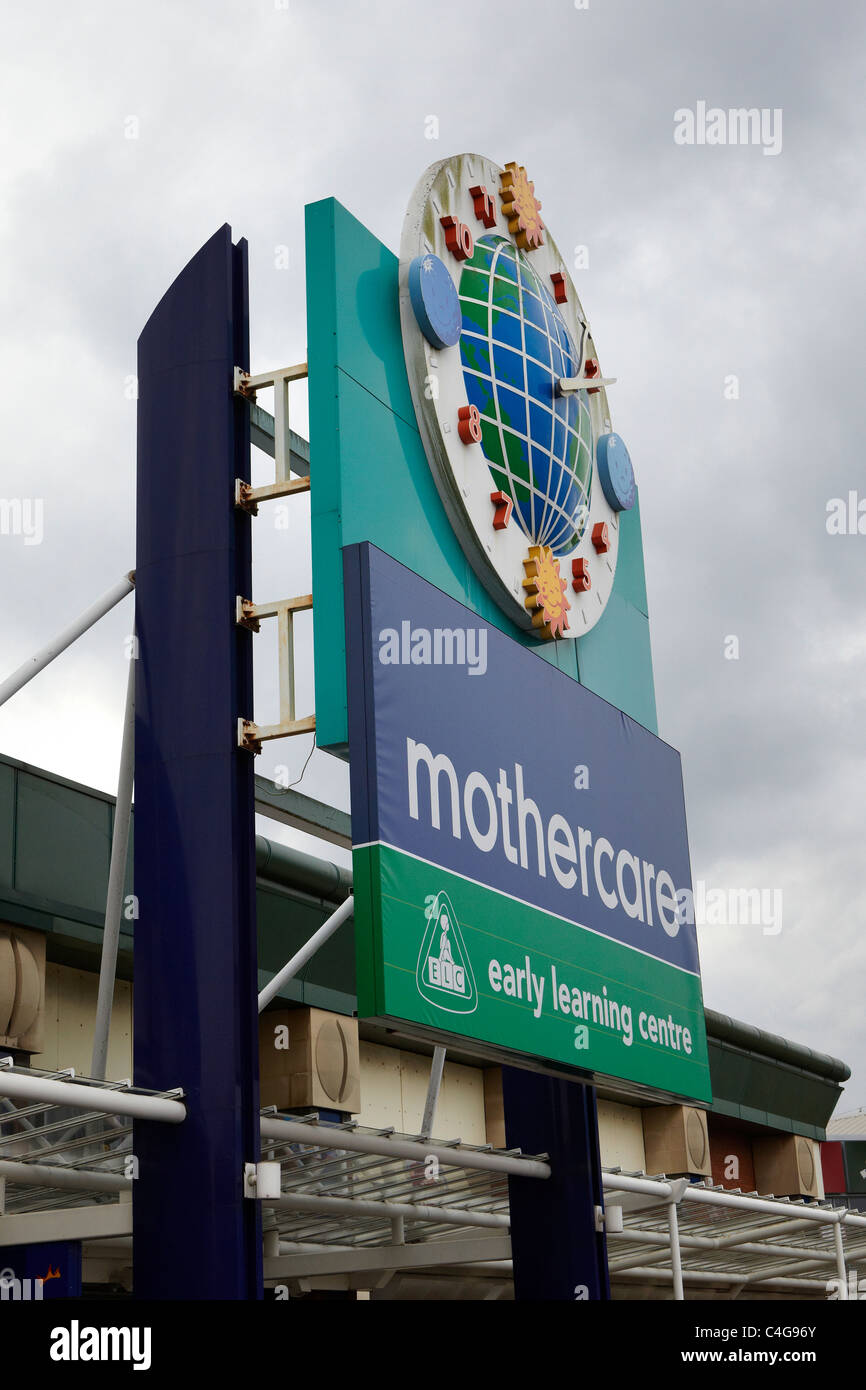 Mothercare shop sign Stock Photo