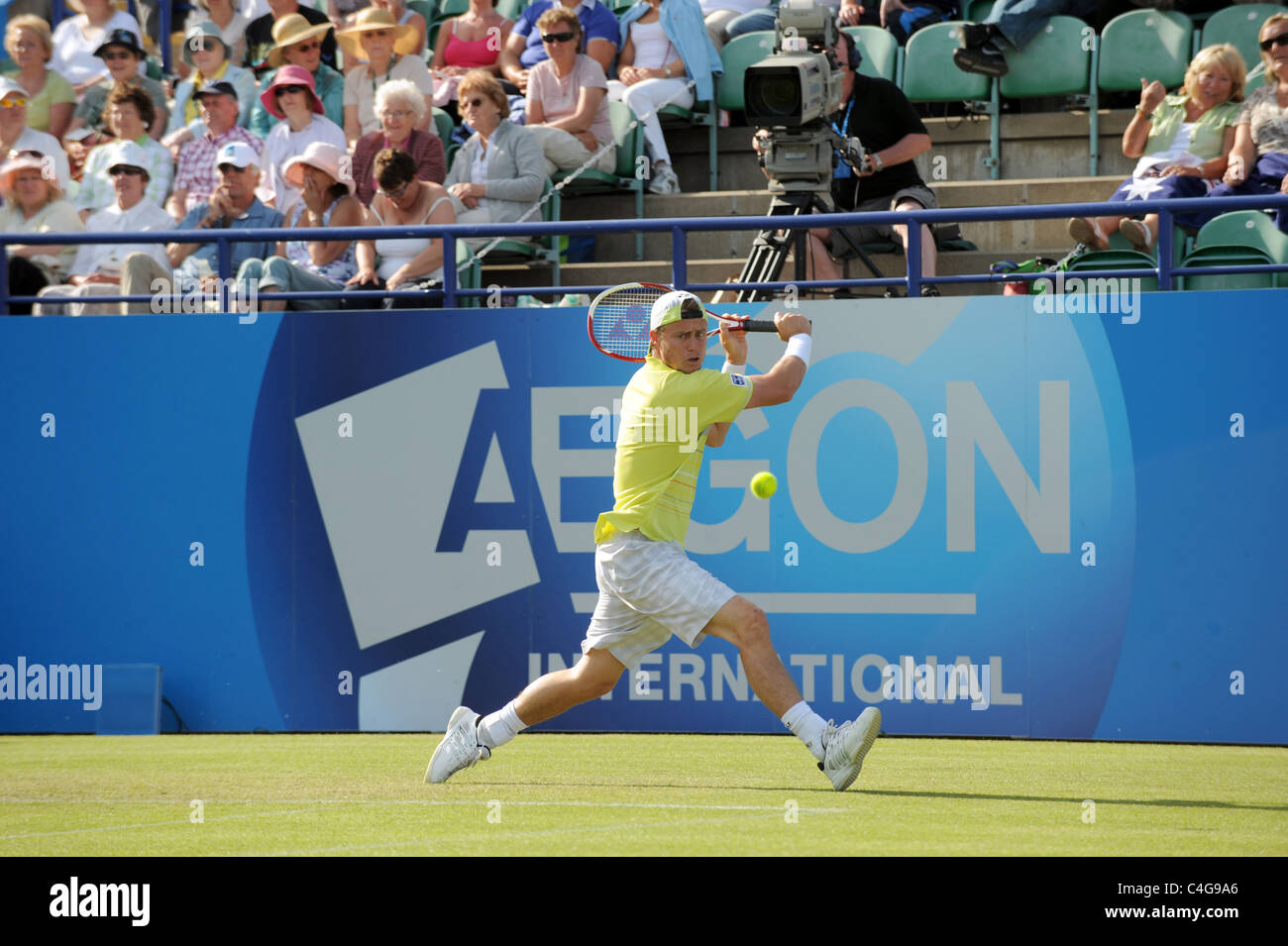 Lleyton Hewitt the Australian tennis player in action at the Aegon