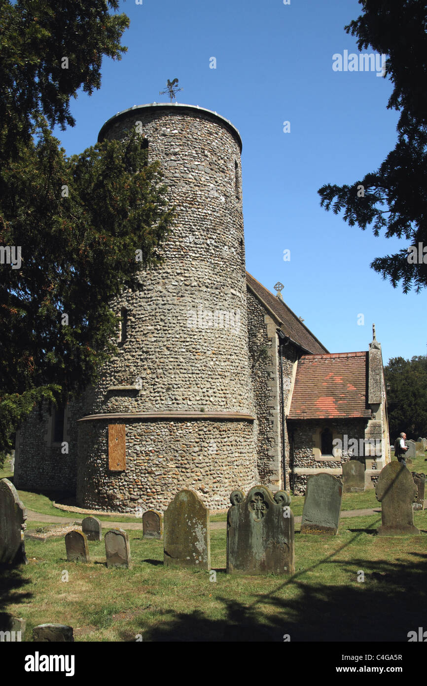 St Mary Church - Burnham Deepdale, Norfolk, England Stock Photo