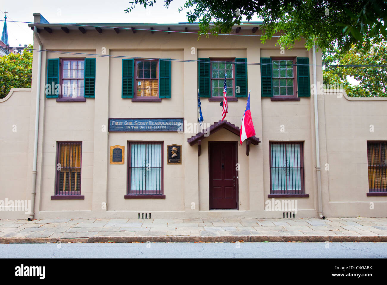 First Girl Scout Headquarters in America, Savannah, Stock Photo