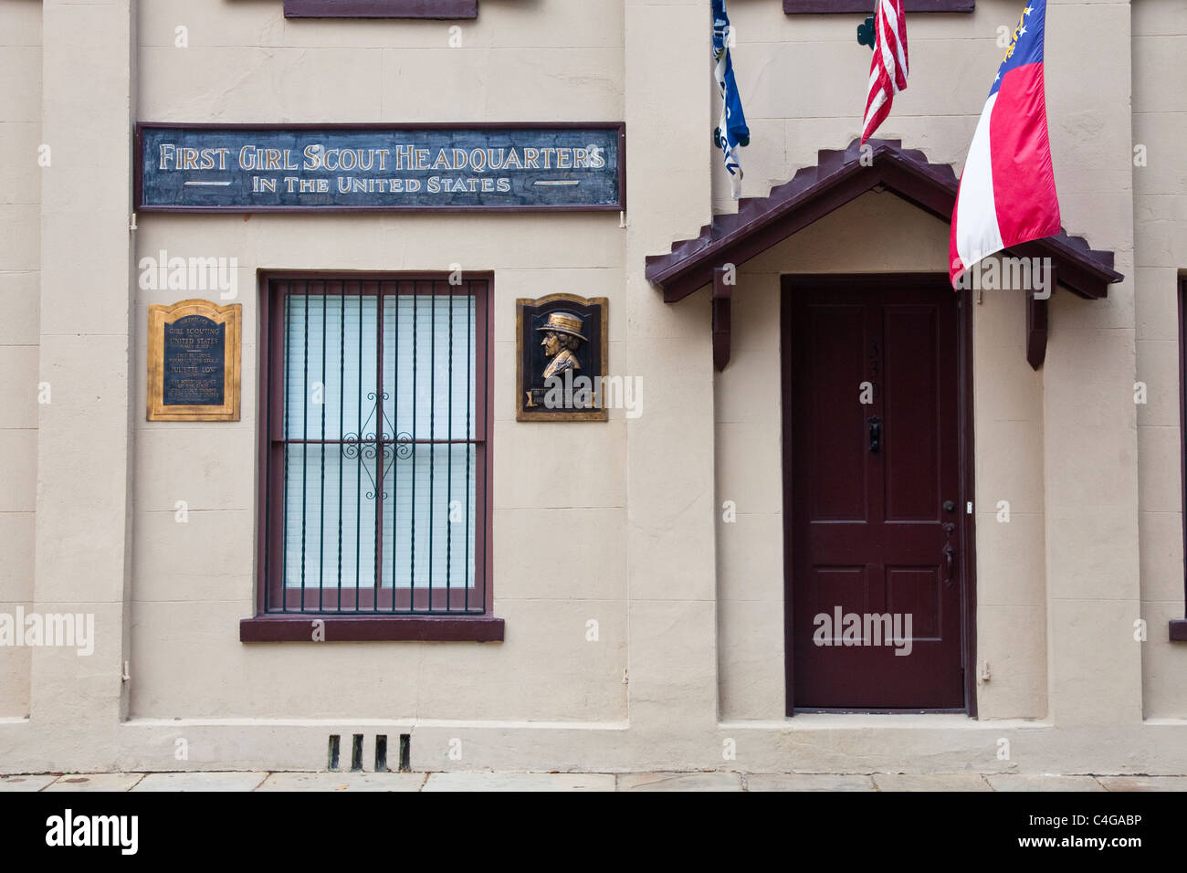 First Girl Scout Headquarters in America, Savannah, Stock Photo