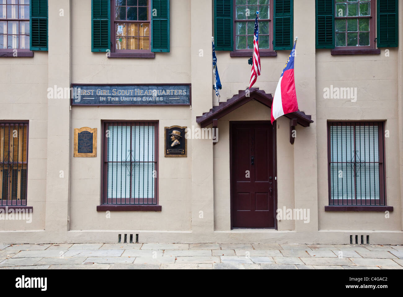 First Girl Scout Headquarters in America, Savannah, Stock Photo
