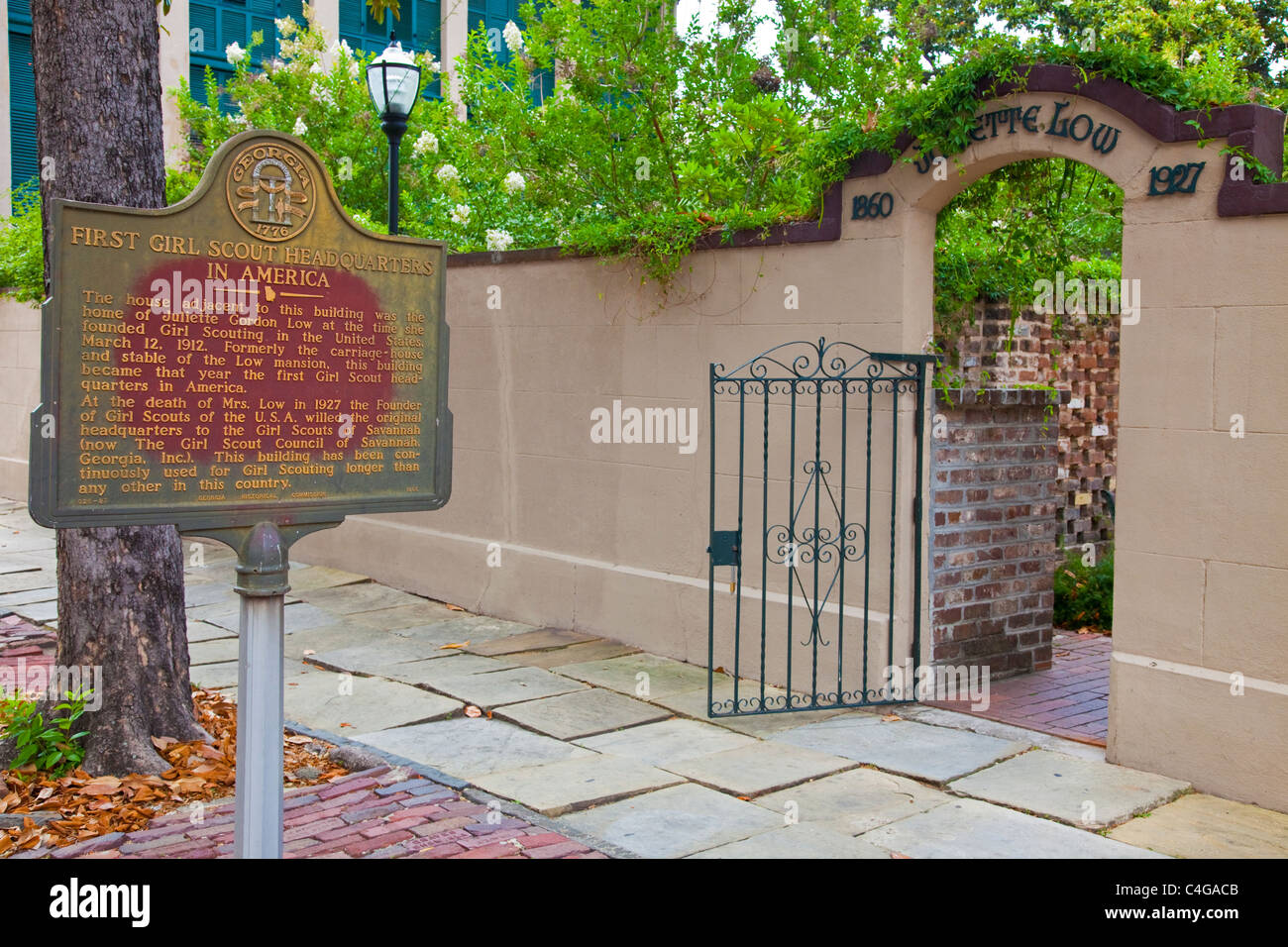 First Girl Scout Headquarters in America, Savannah, Stock Photo